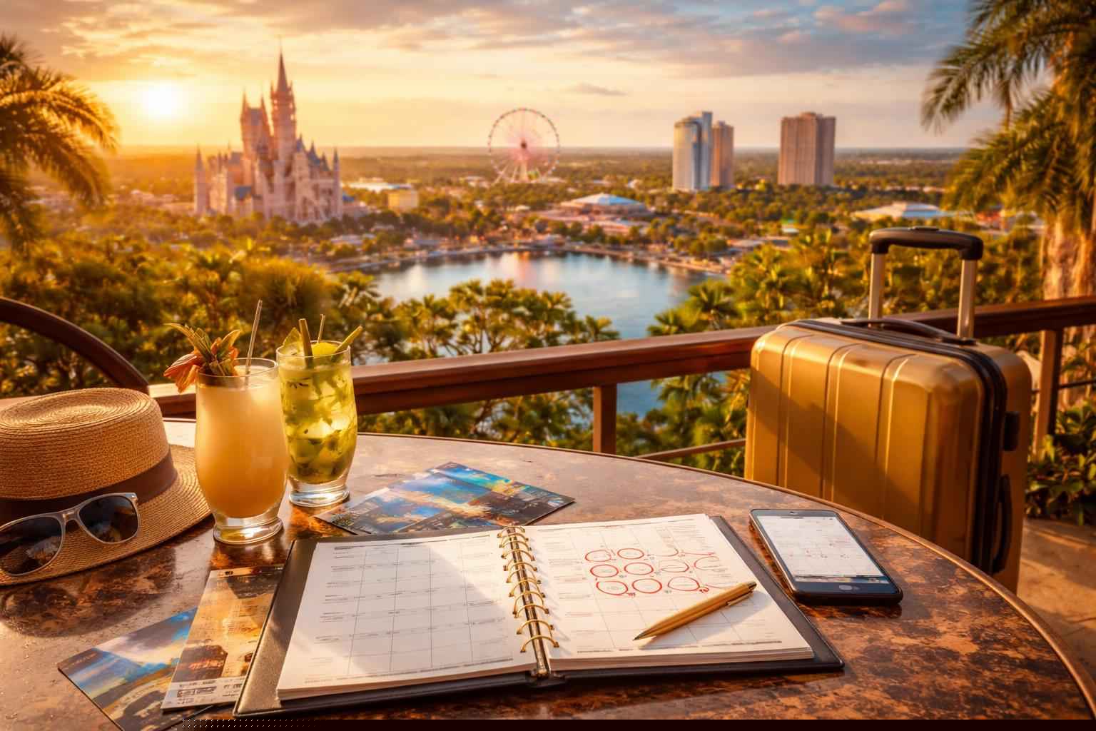 How far in advance should I reserve peak dates in Orlando Florida