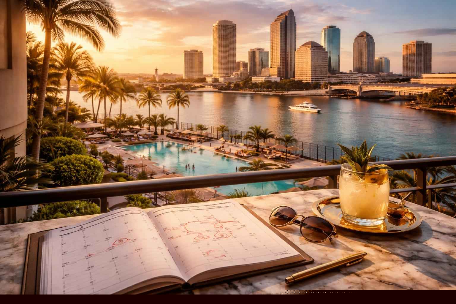 How far in advance should I reserve peak dates in Tampa Florida?