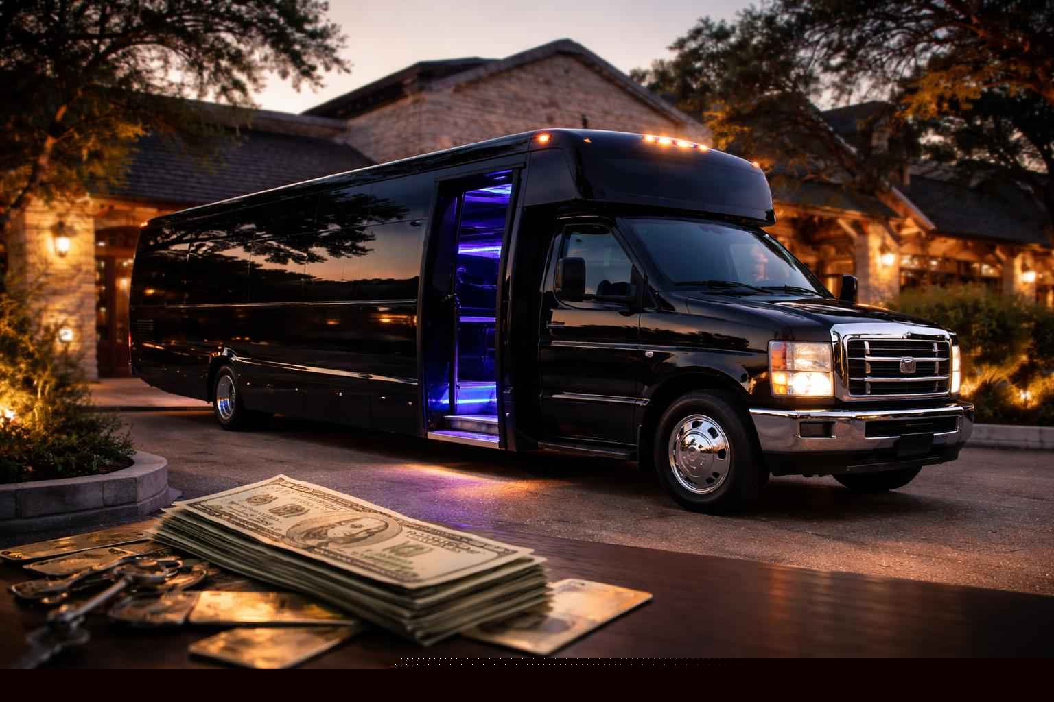 What Does A Black Party Bus Cost In Boerne?