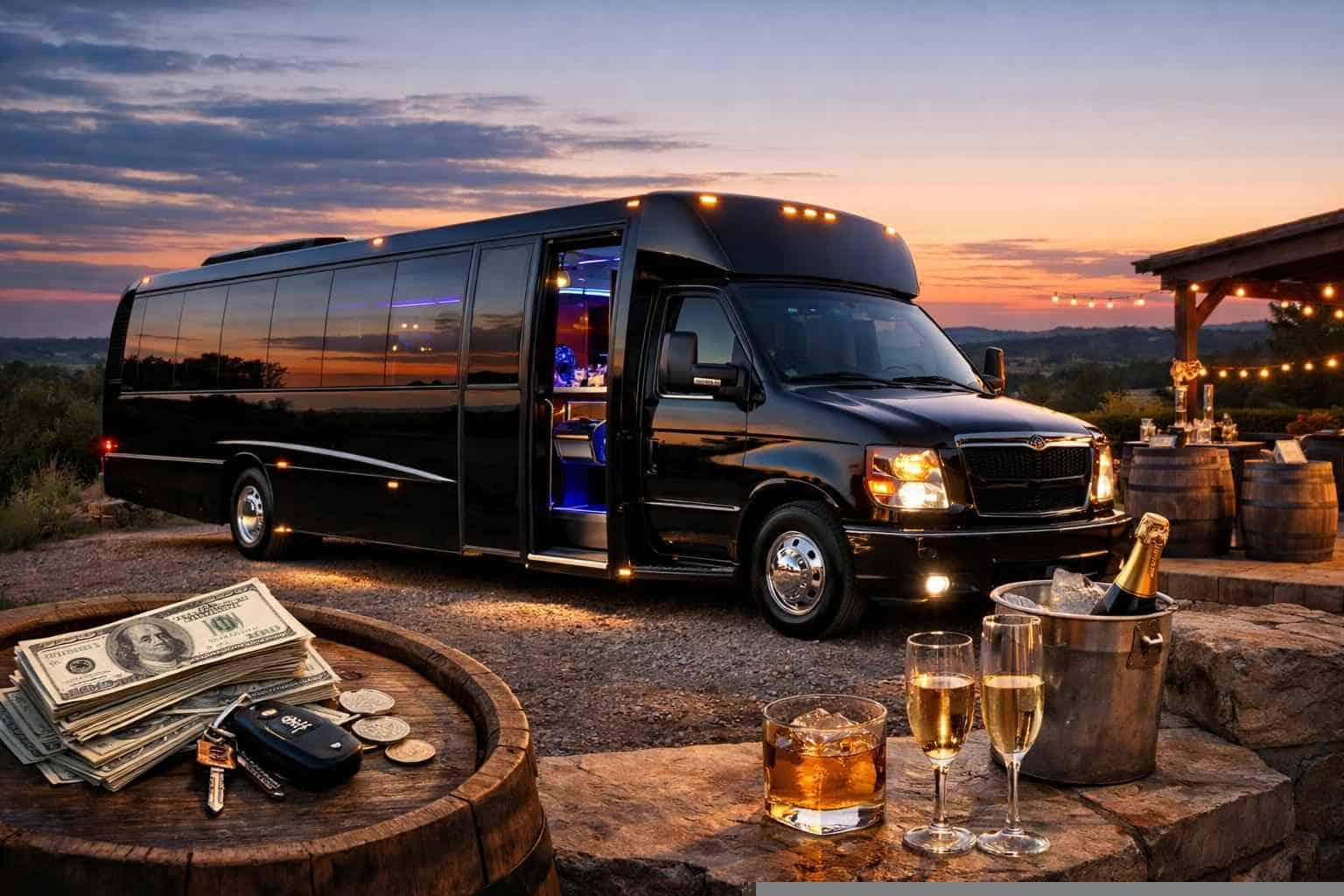 How Much Is A Black Party Bus In Johnson City TX