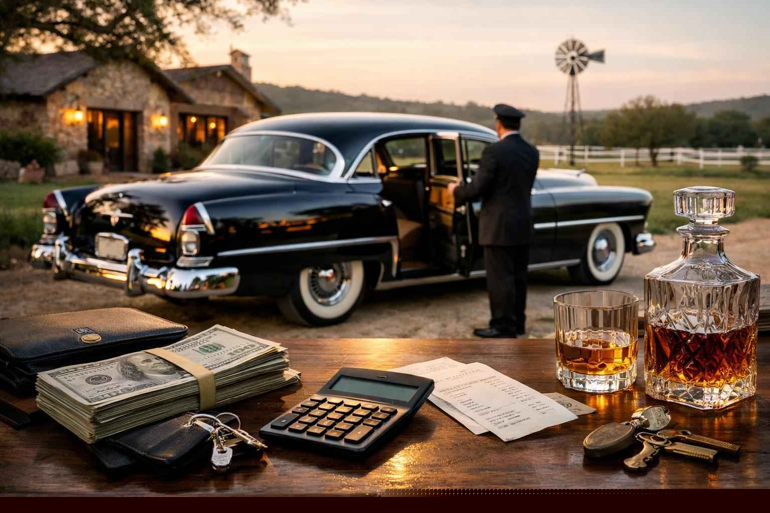 How Much Does a Classic Car Chauffeur Service Cost in Fredericksburg Texas