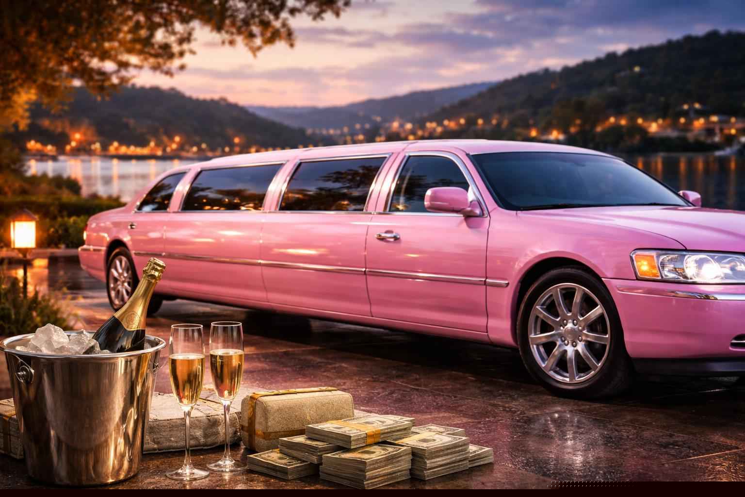 How Much Does A Pink Limo Rental Cost In Marble Falls Texas?