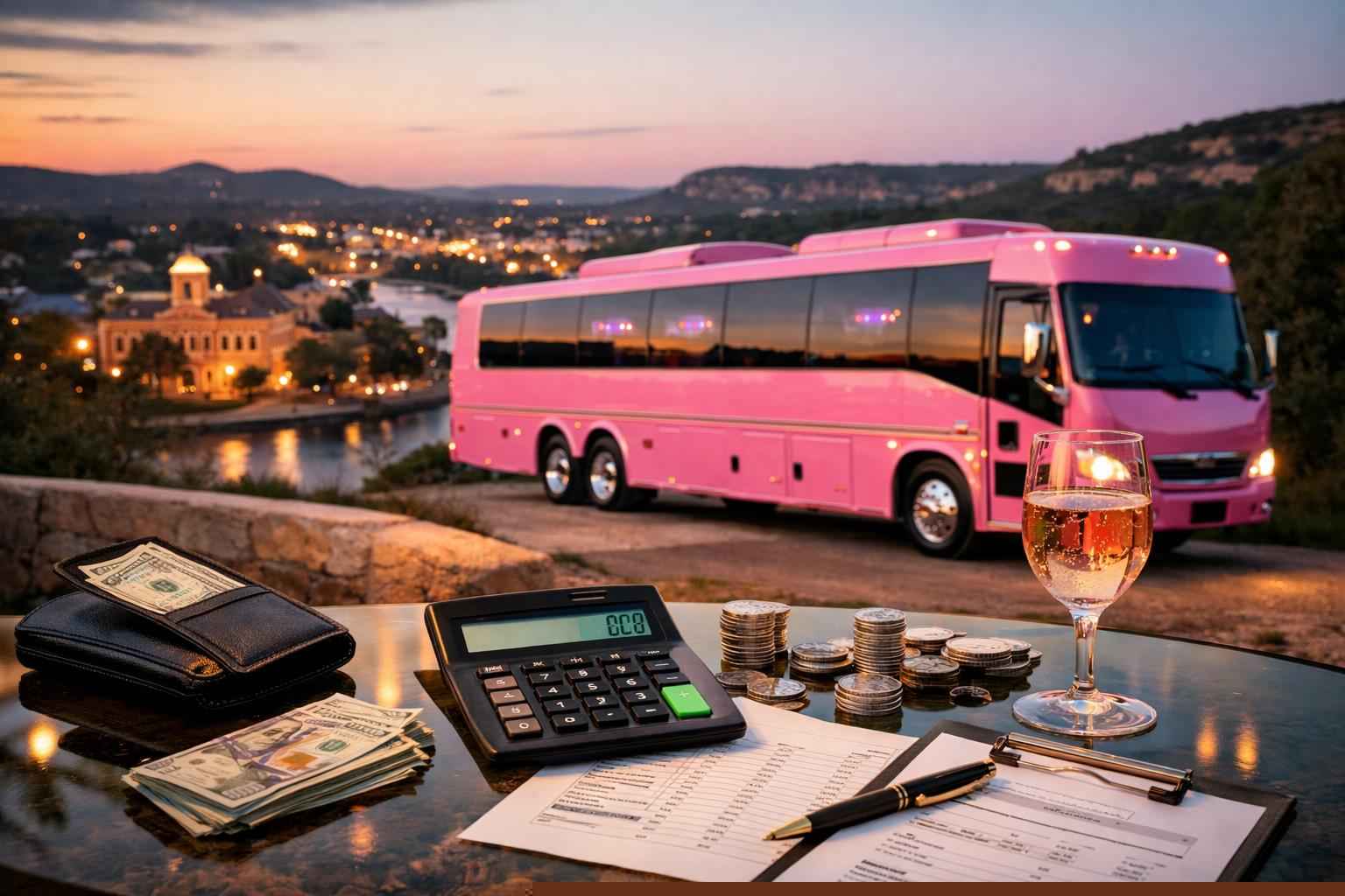 How Much Is A Pink Party Bus In Kerrville TX