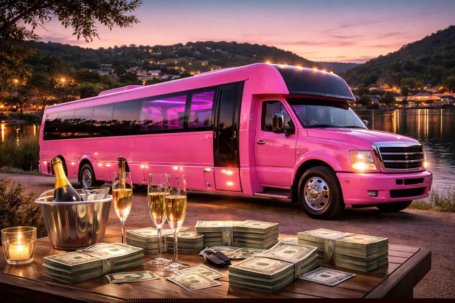 How Much Is A Pink Party Bus In Marble Falls?