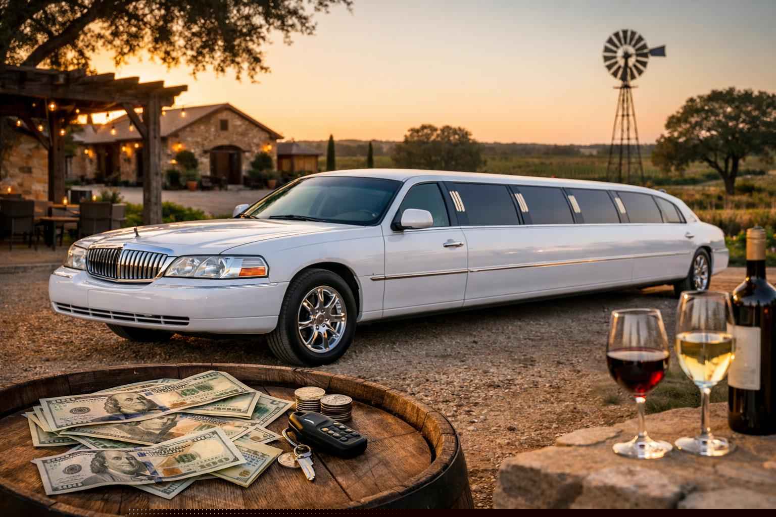 How Much Does a White Limo Rental Cost in Fredericksburg Texas?