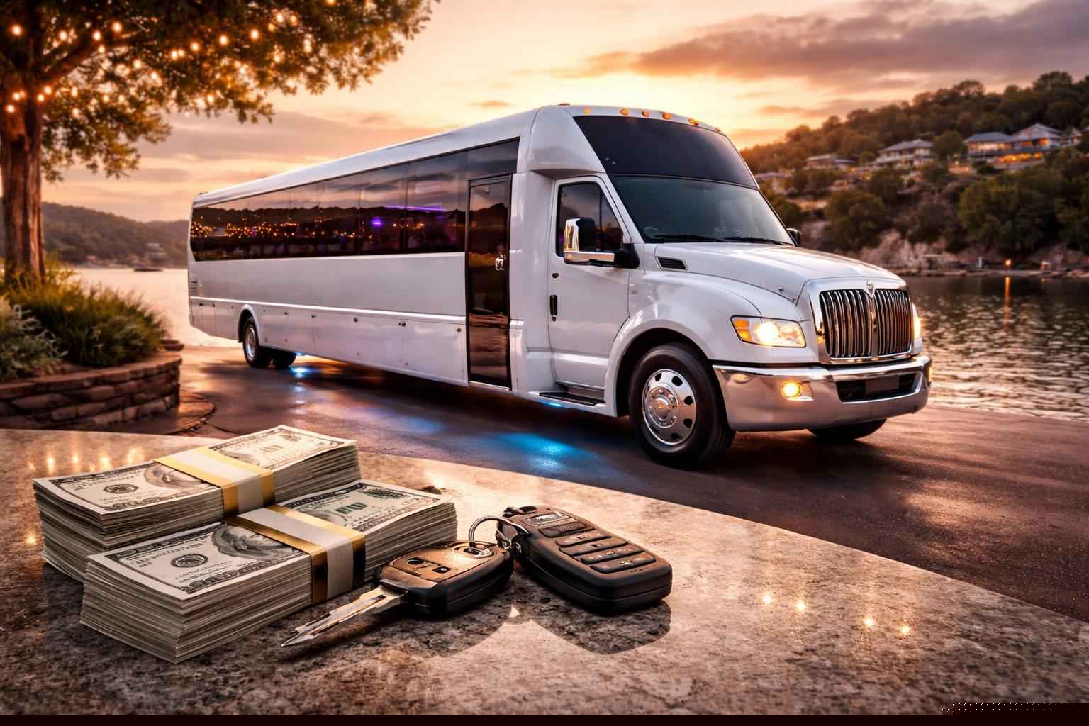 What Does A White Party Bus Cost In Marble Falls?