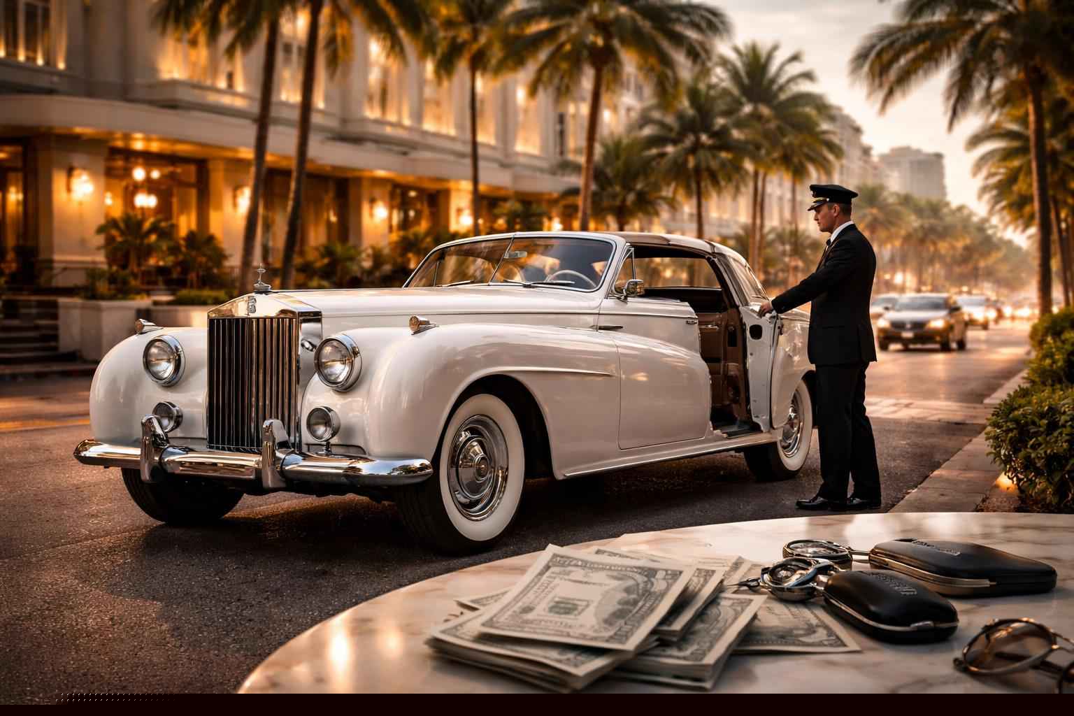 How Much Does Antique Vehicle Rental With Driver Cost In Miami Florida?