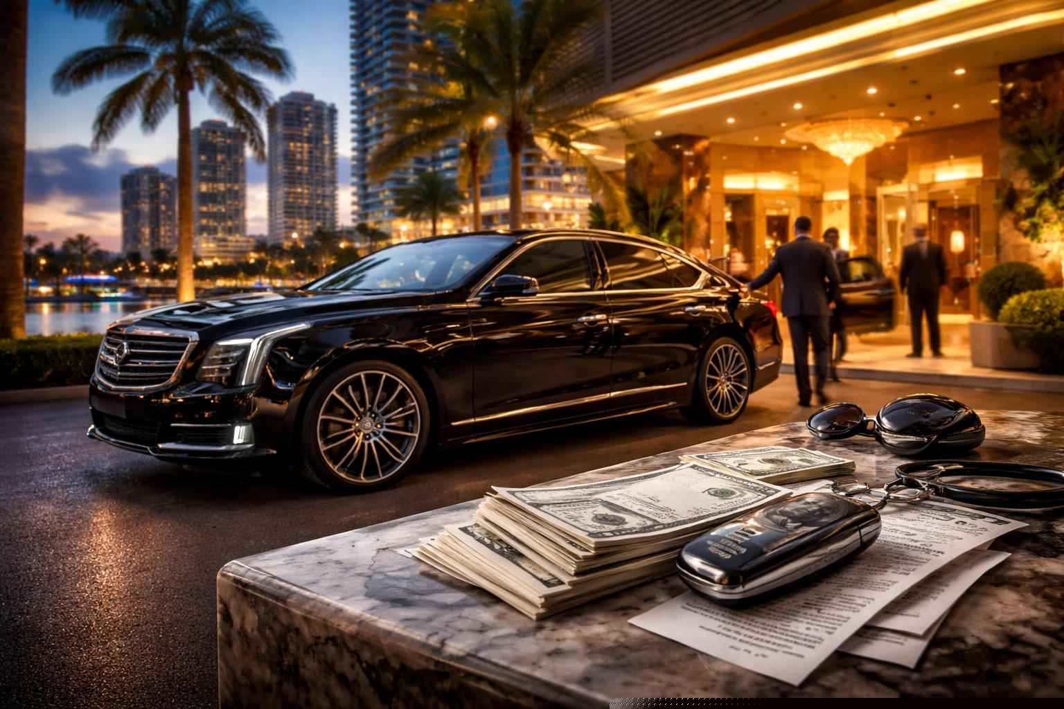 How much does black car service cost in Miami Florida?