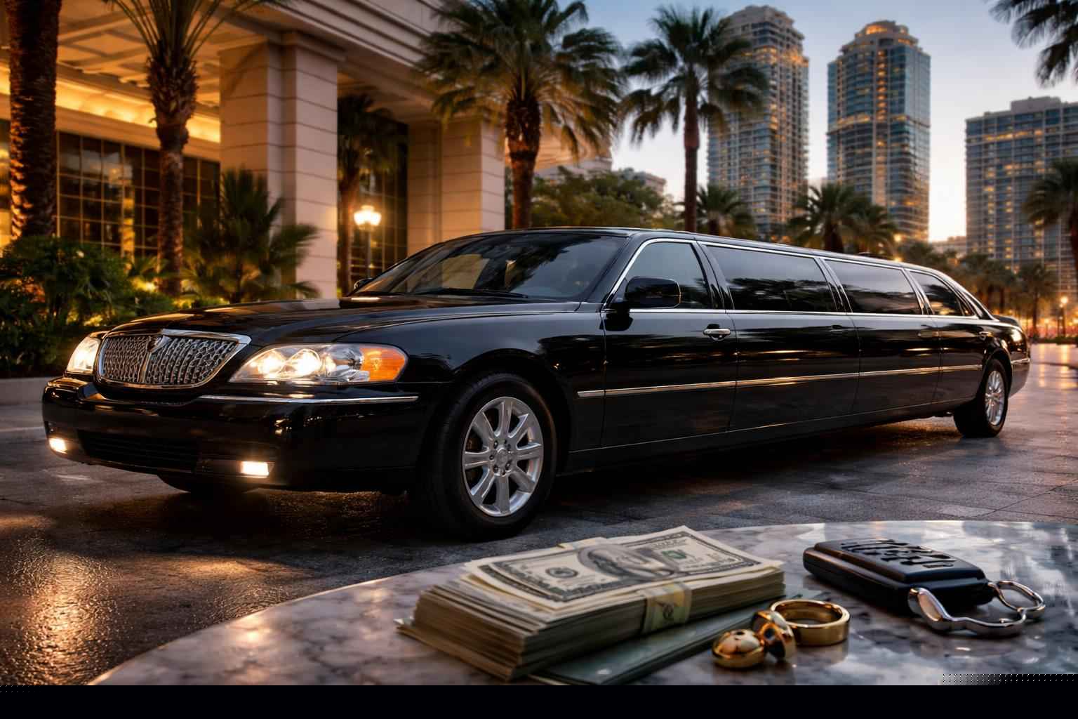 How much does black limo rental cost in Tampa Florida?