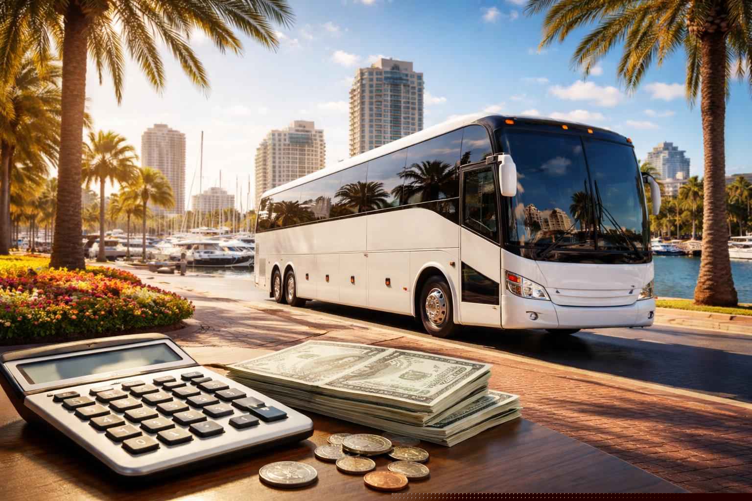 How much does bus rental cost in St. Petersburg Florida?
