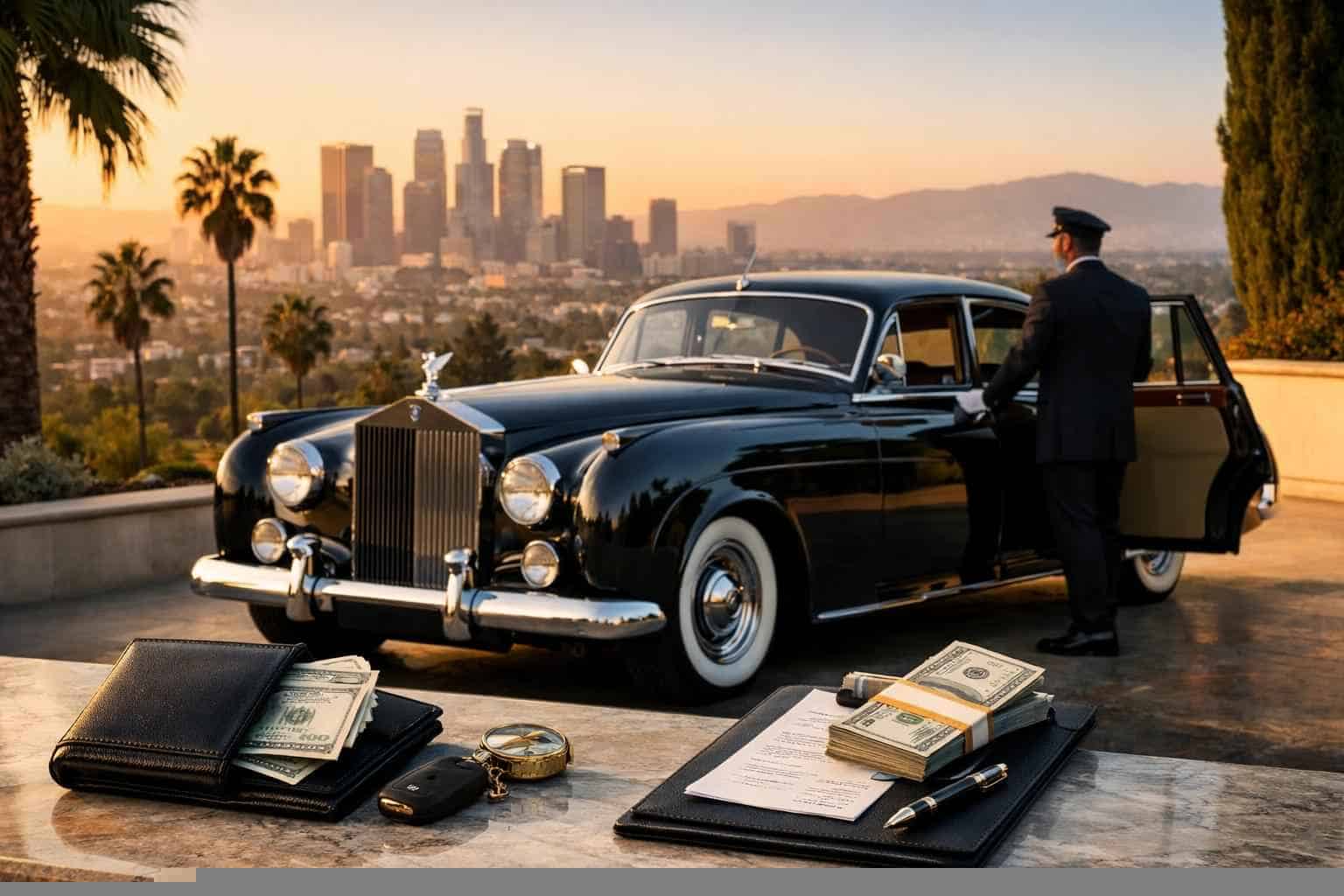 How much does classic car chauffeur service cost in Los Angeles California?