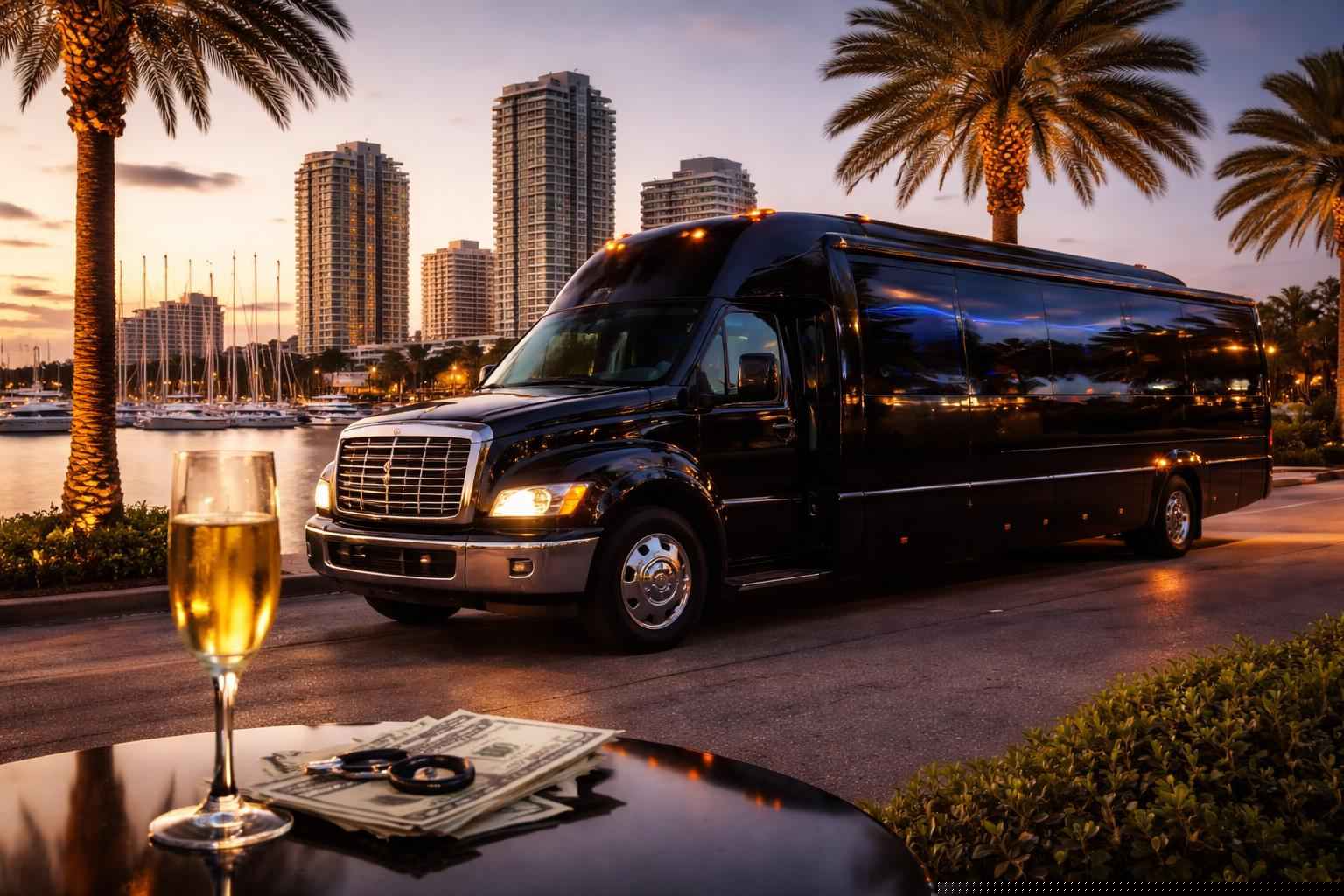 How much does limo bus rental cost in St. Petersburg Florida?