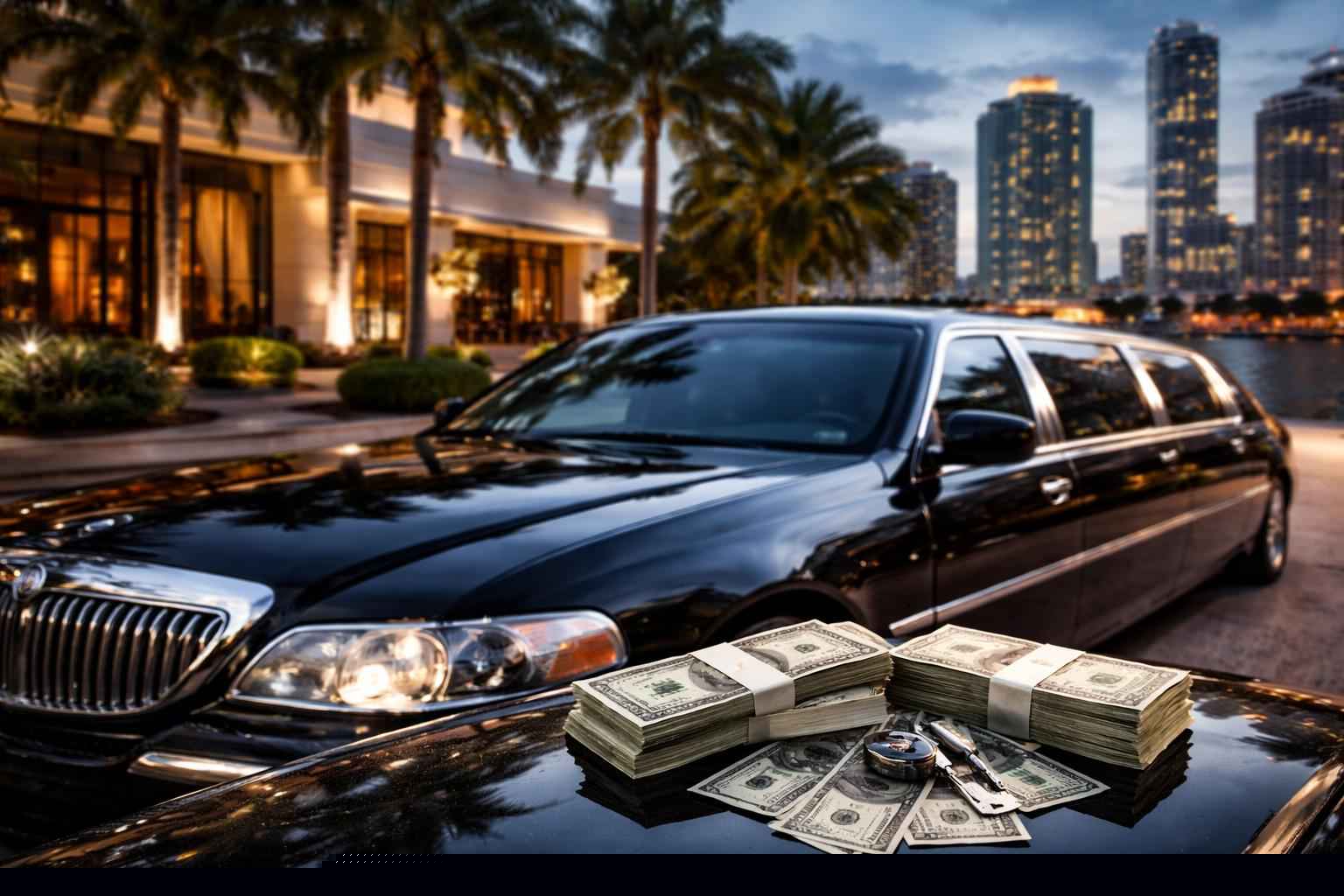 How much does limo rental cost in Miami Florida?