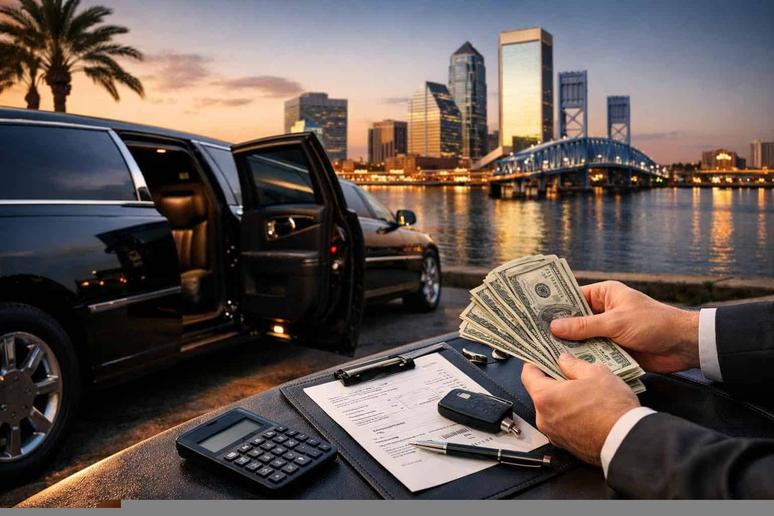 How much does limousine service cost in Jacksonville Florida?