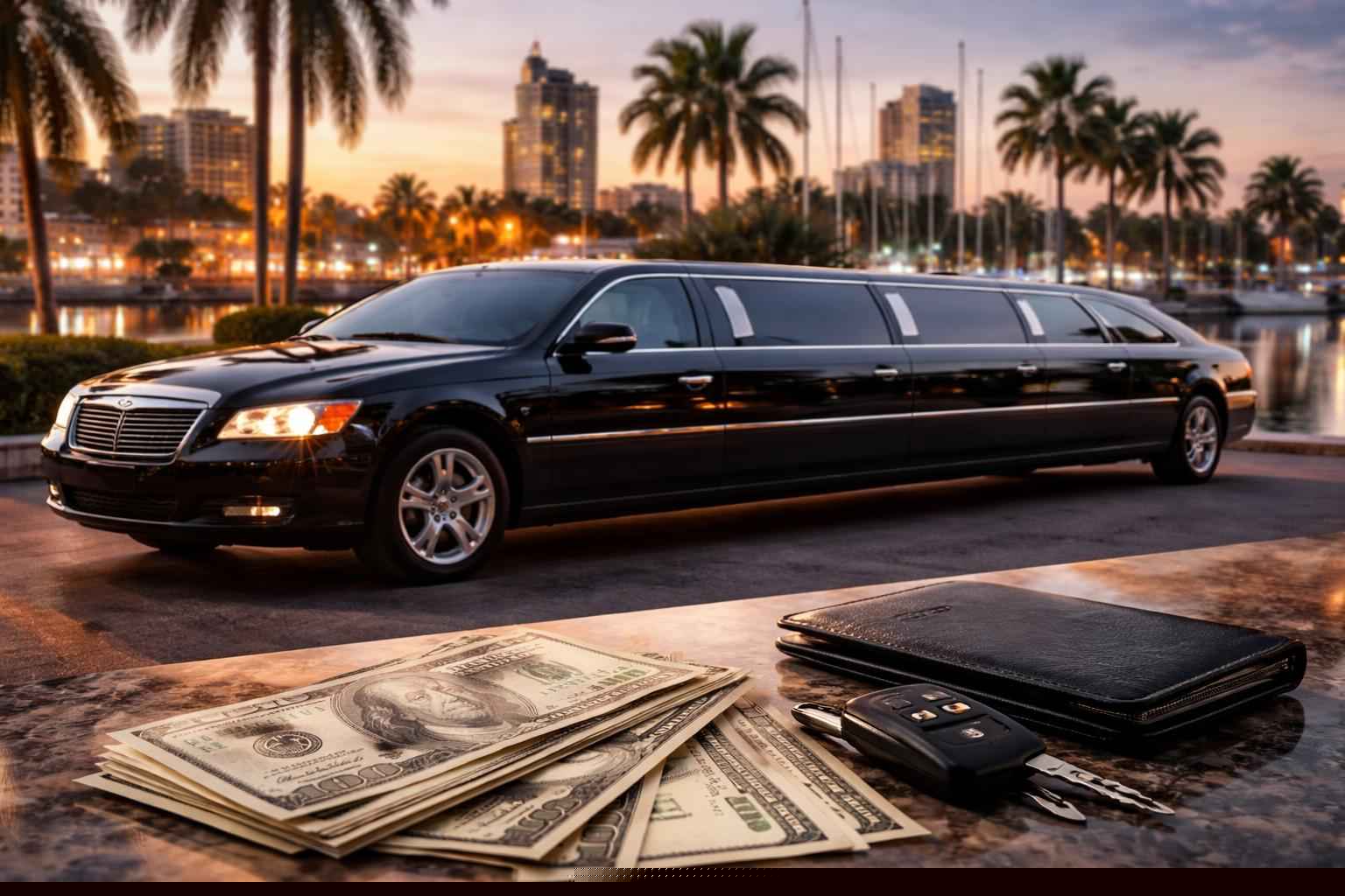 How much does limousine service cost in St. Petersburg Florida?