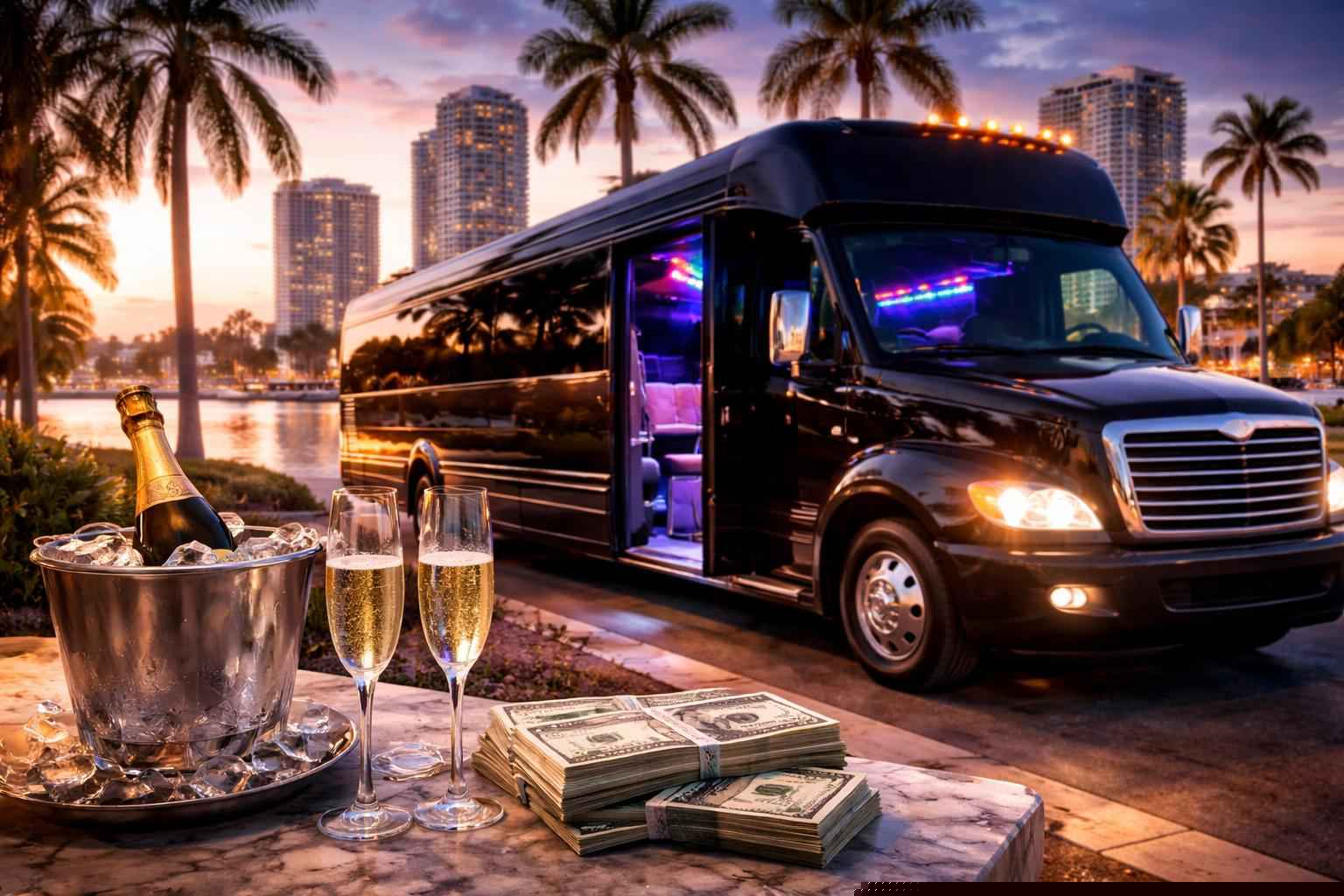 How much does party bus rental cost in St. Petersburg Florida?