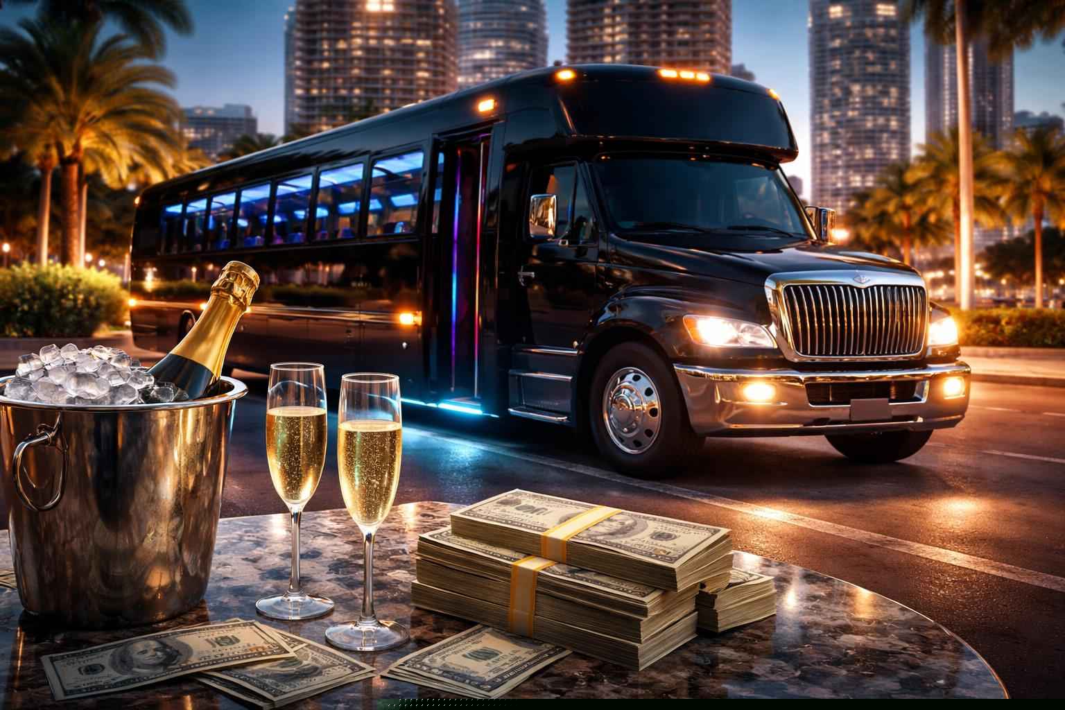 How much does party bus rental cost in Tampa Florida?