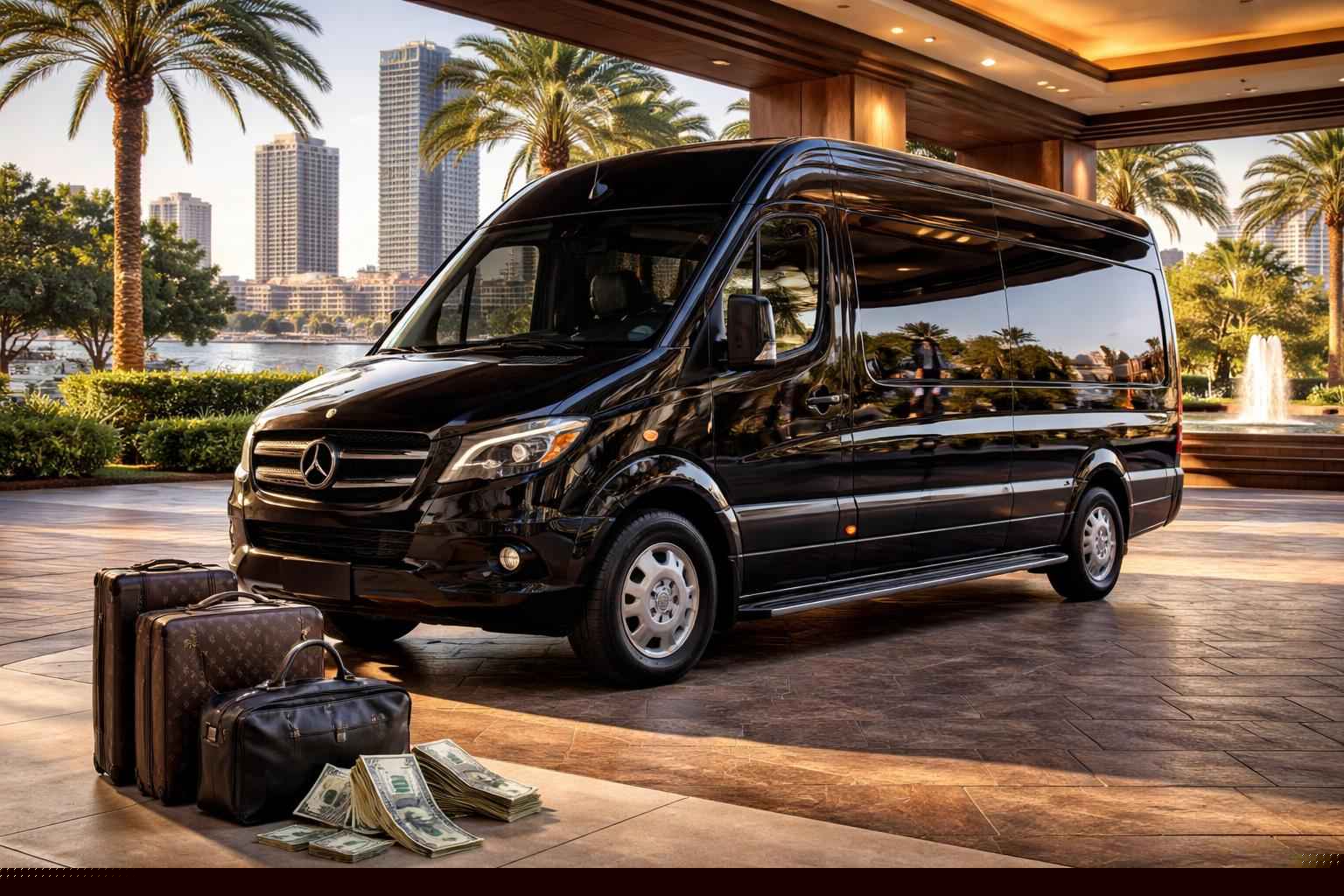 How much does passenger van with driver cost in Jacksonville Florida?