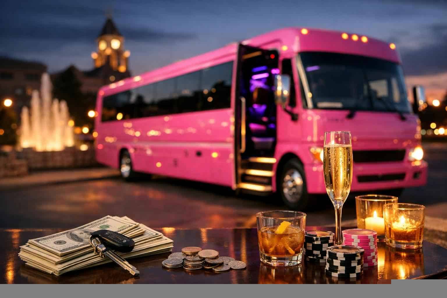 How Much Is A Pink Party Bus In McKinney TX?