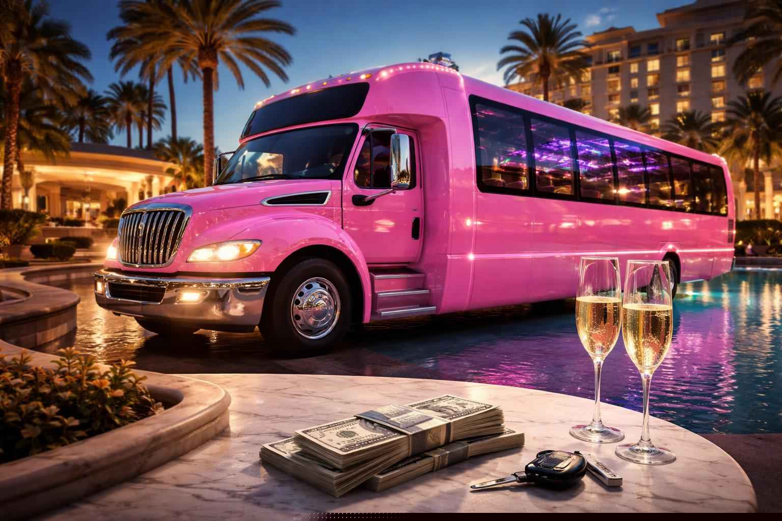 How much does pink party bus rental cost in Orlando Florida?