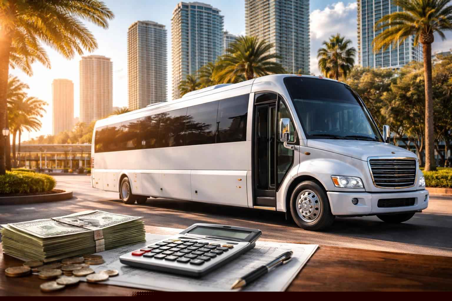 How much does shuttle bus rental cost in Tampa Florida?