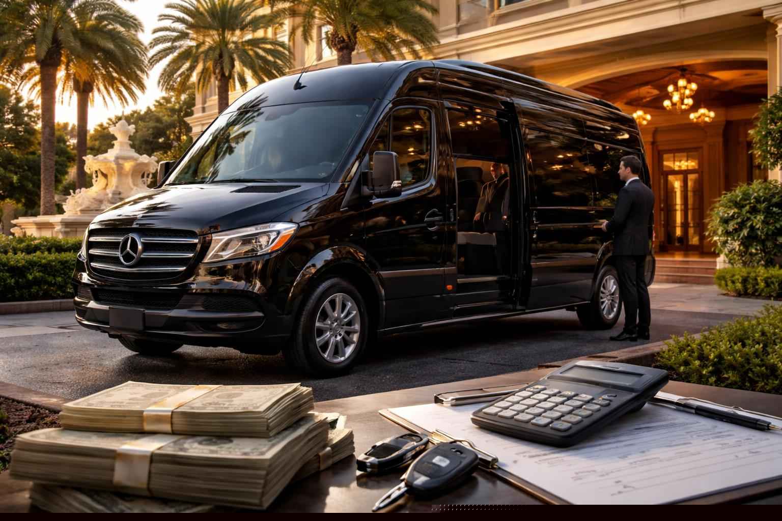 How much does sprinter van rental with driver cost in Orlando Florida?