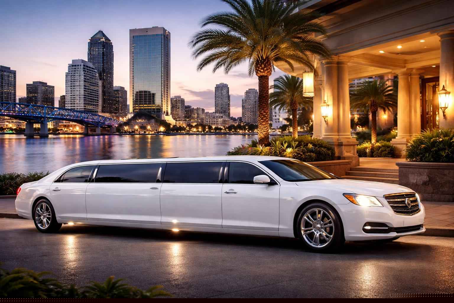 How much does white limo rental cost in Jacksonville Florida?