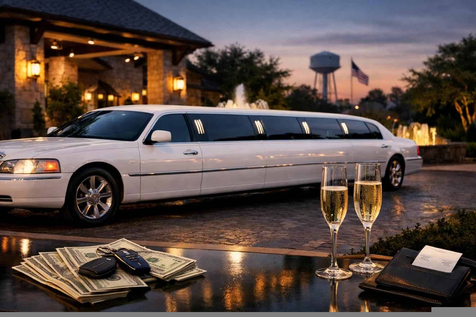 How much does white limo rental cost in McKinney Texas?