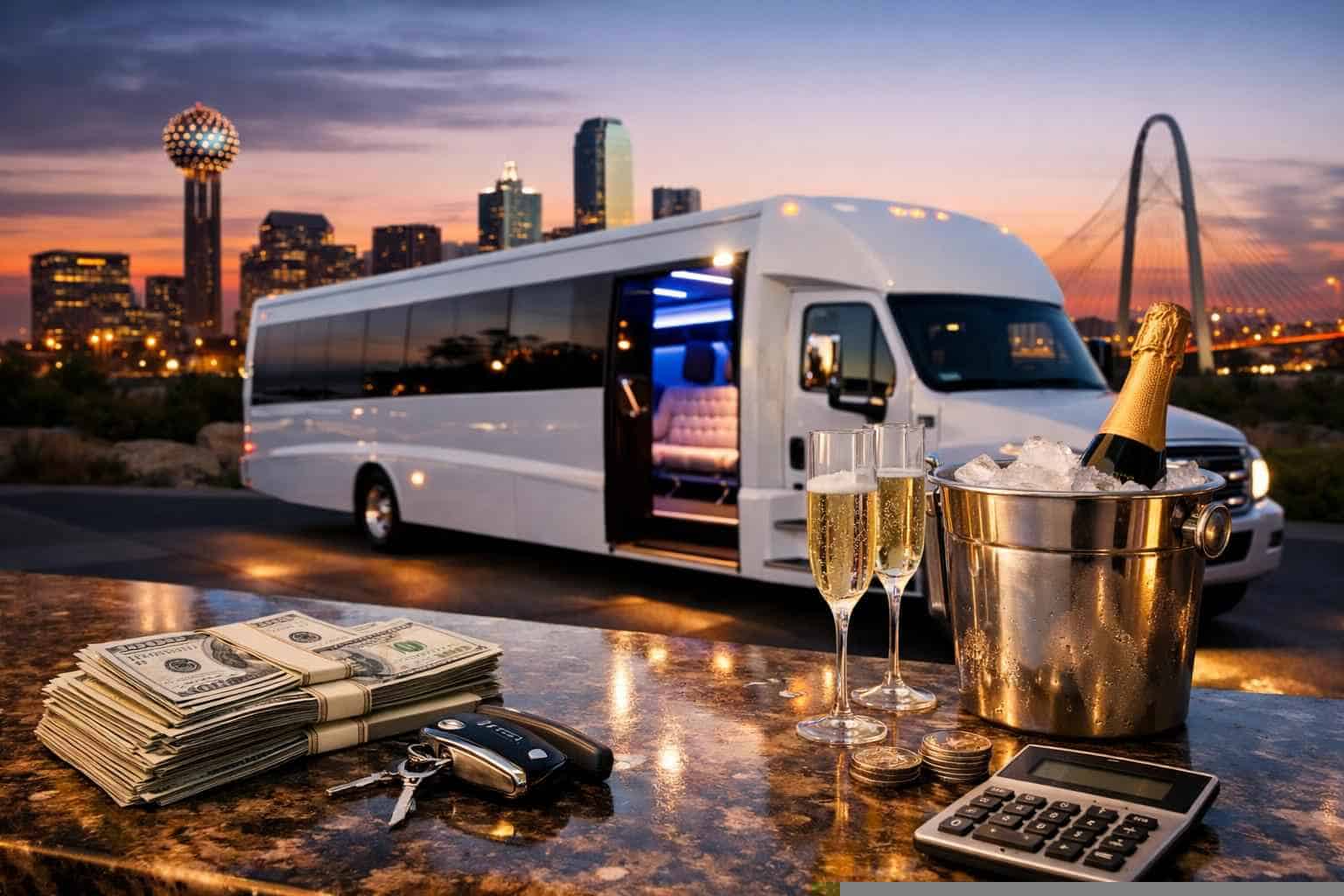 How Much Does White Party Bus Rental Cost In Frisco Texas?
