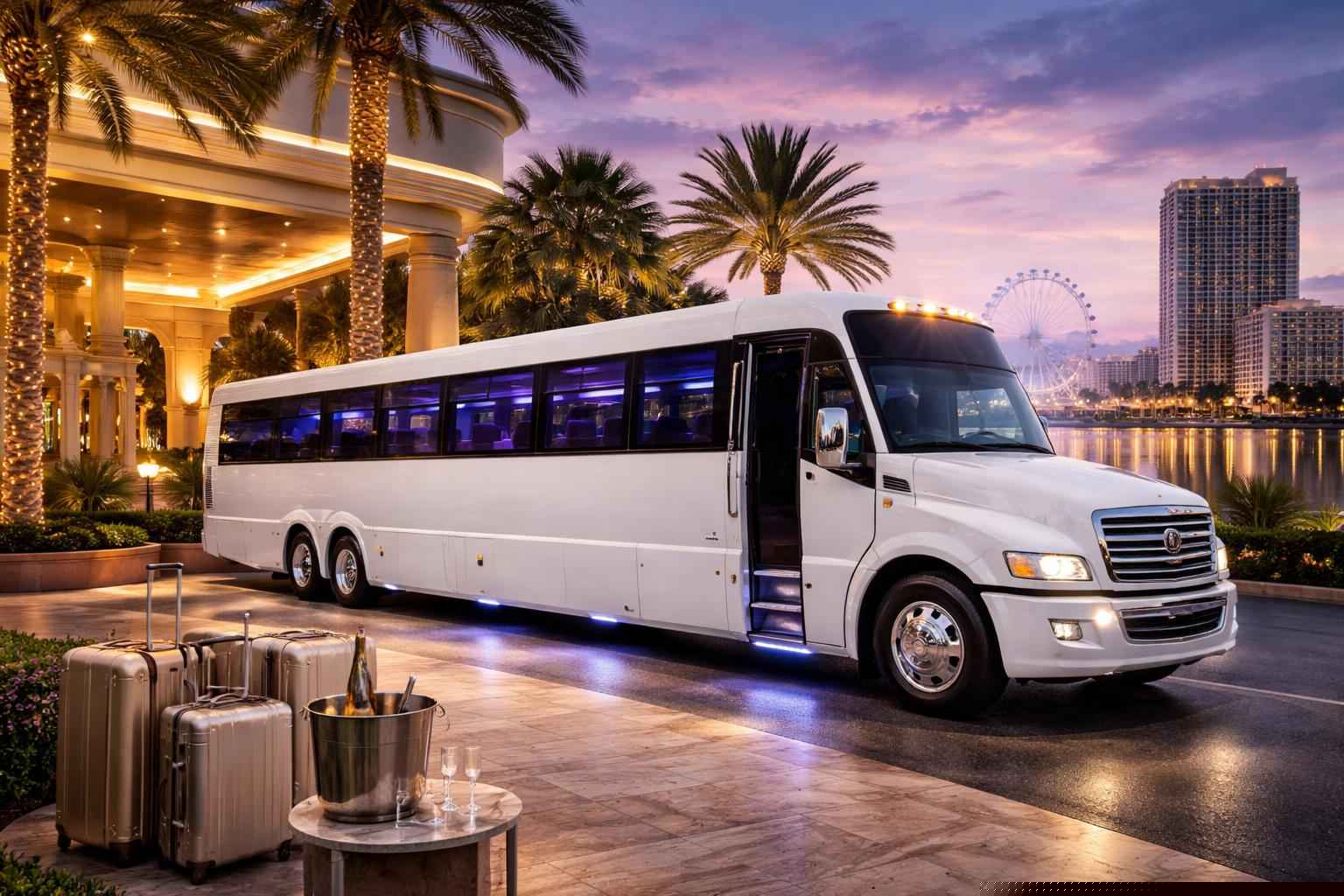 How Much Does White Party Bus Rental Cost In Orlando Florida