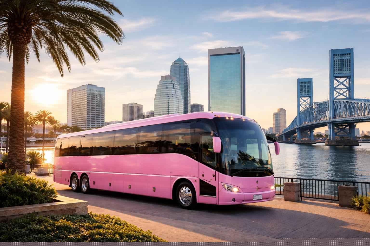 Jacksonville Florida Pink Bus Service