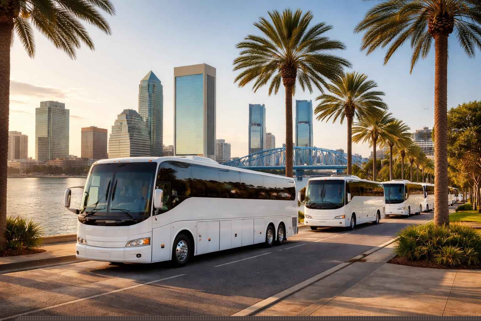 Jacksonville Florida White Buses