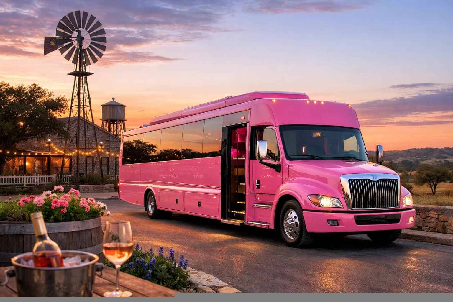 Pink Bus Service in Johnson City Texas