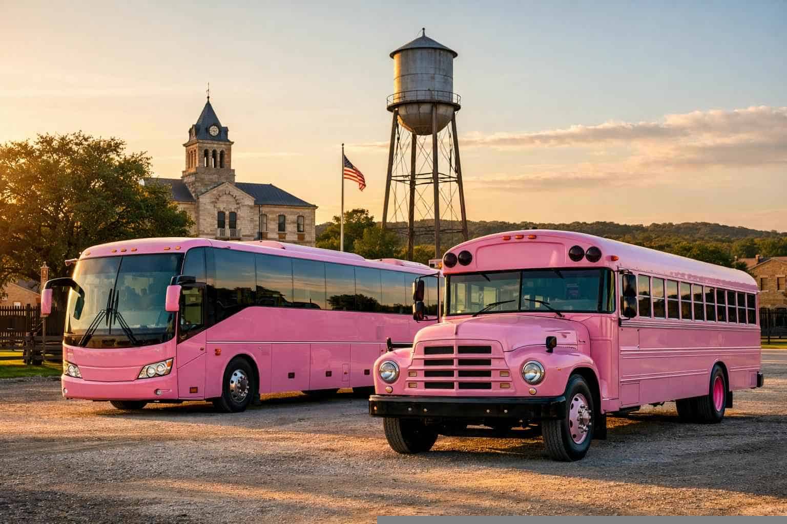 Pink Limo Bus Options for Johnson City Events