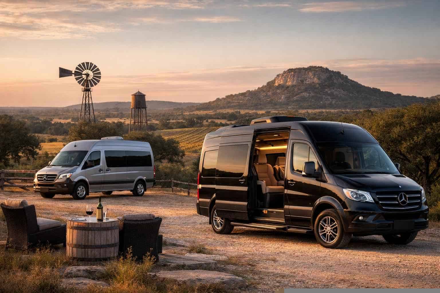 Luxury Sprinter Vans For Groups In Johnson City