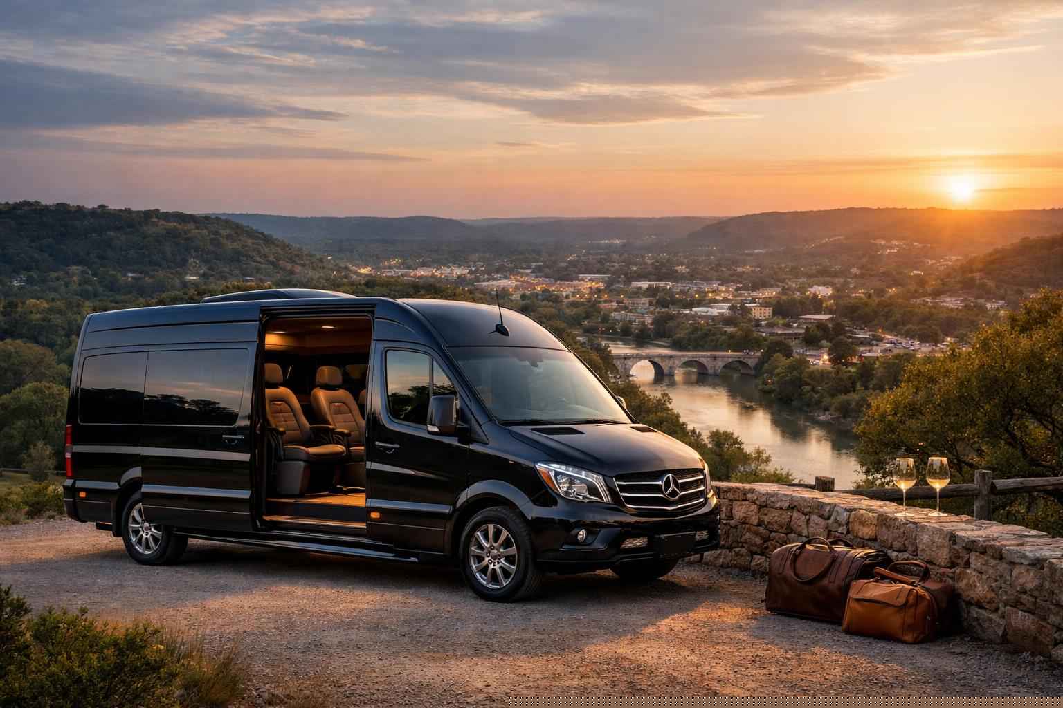Kerrville TX Group Van Service With Driver