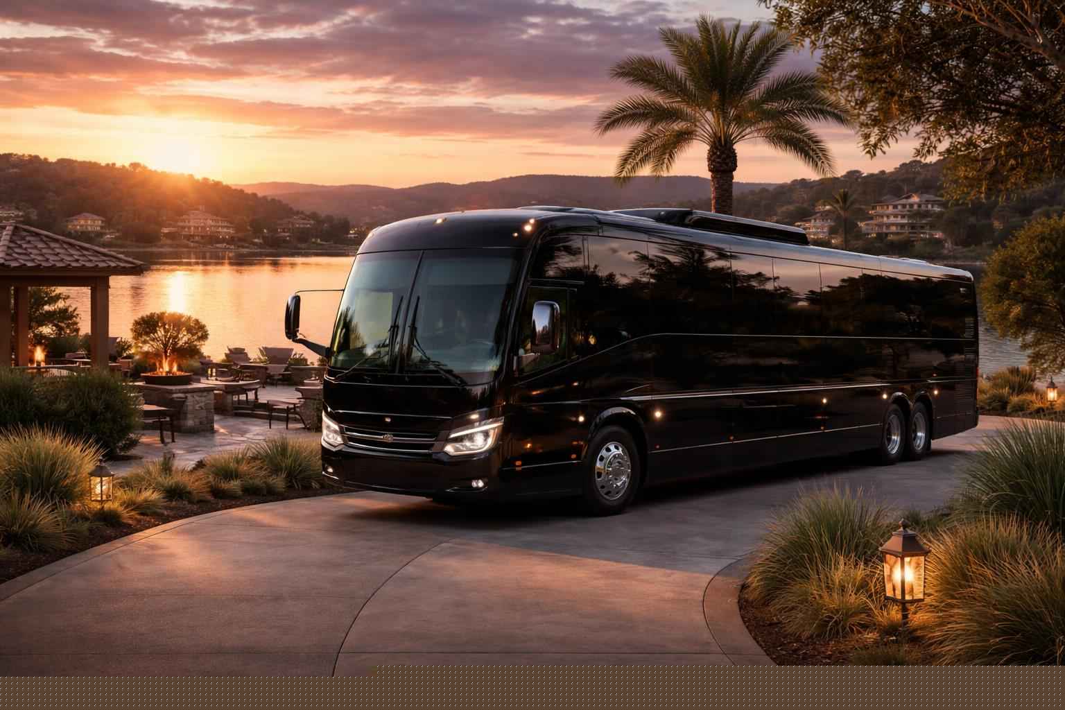 Private Black Bus Service In Kingsland Texas