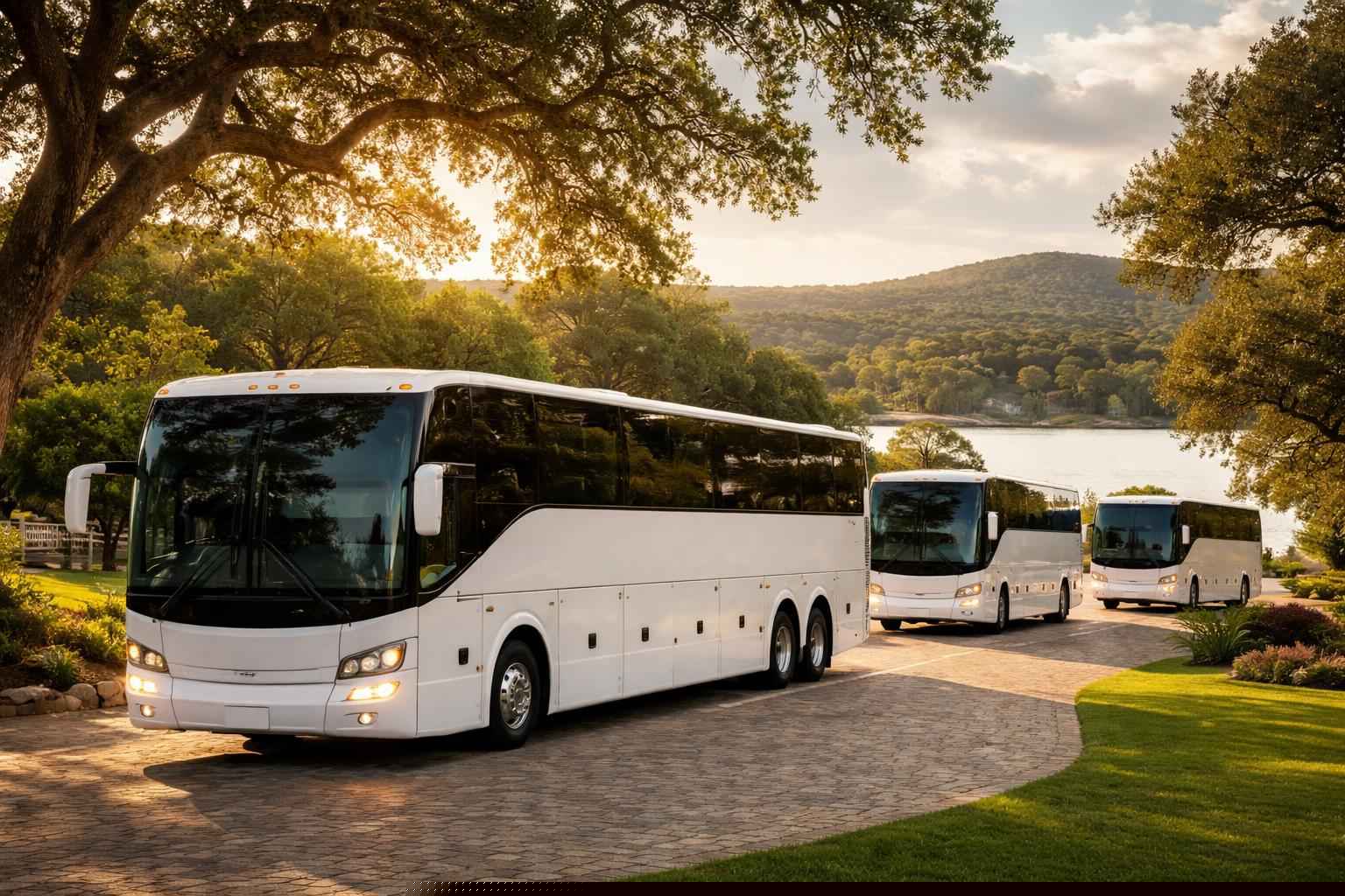 White Party Buses For Kingsland Events