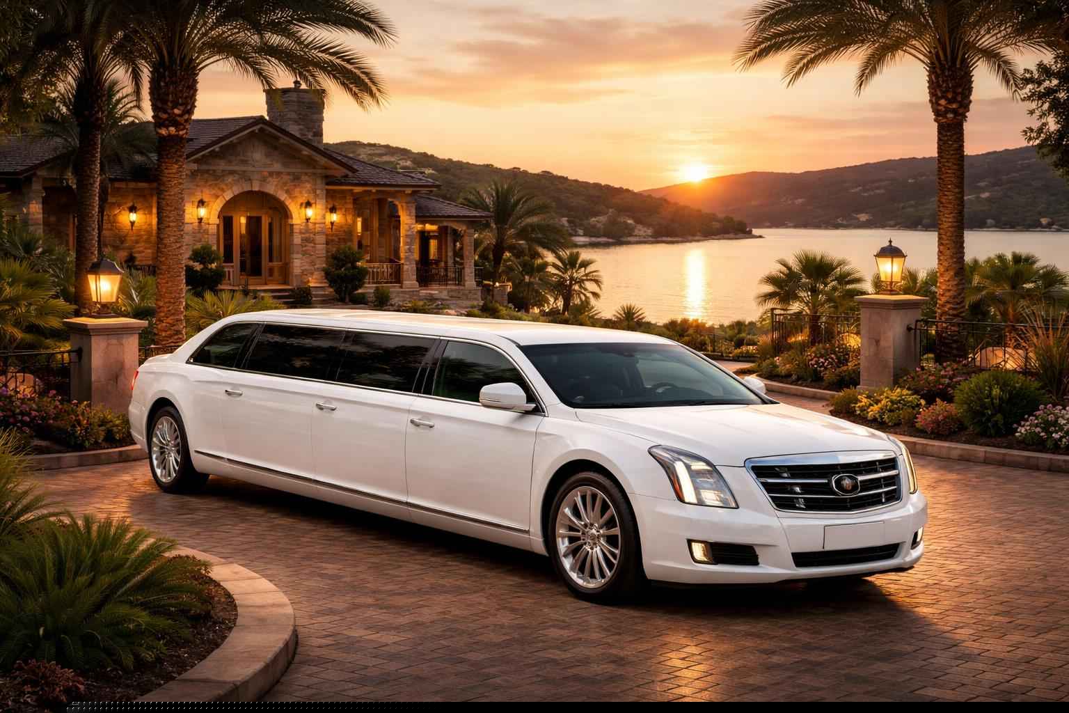 White Limousine Service In Kingsland Texas