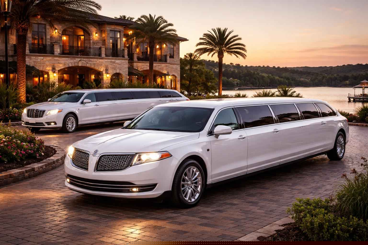 Luxury White Limos For Kingsland Events