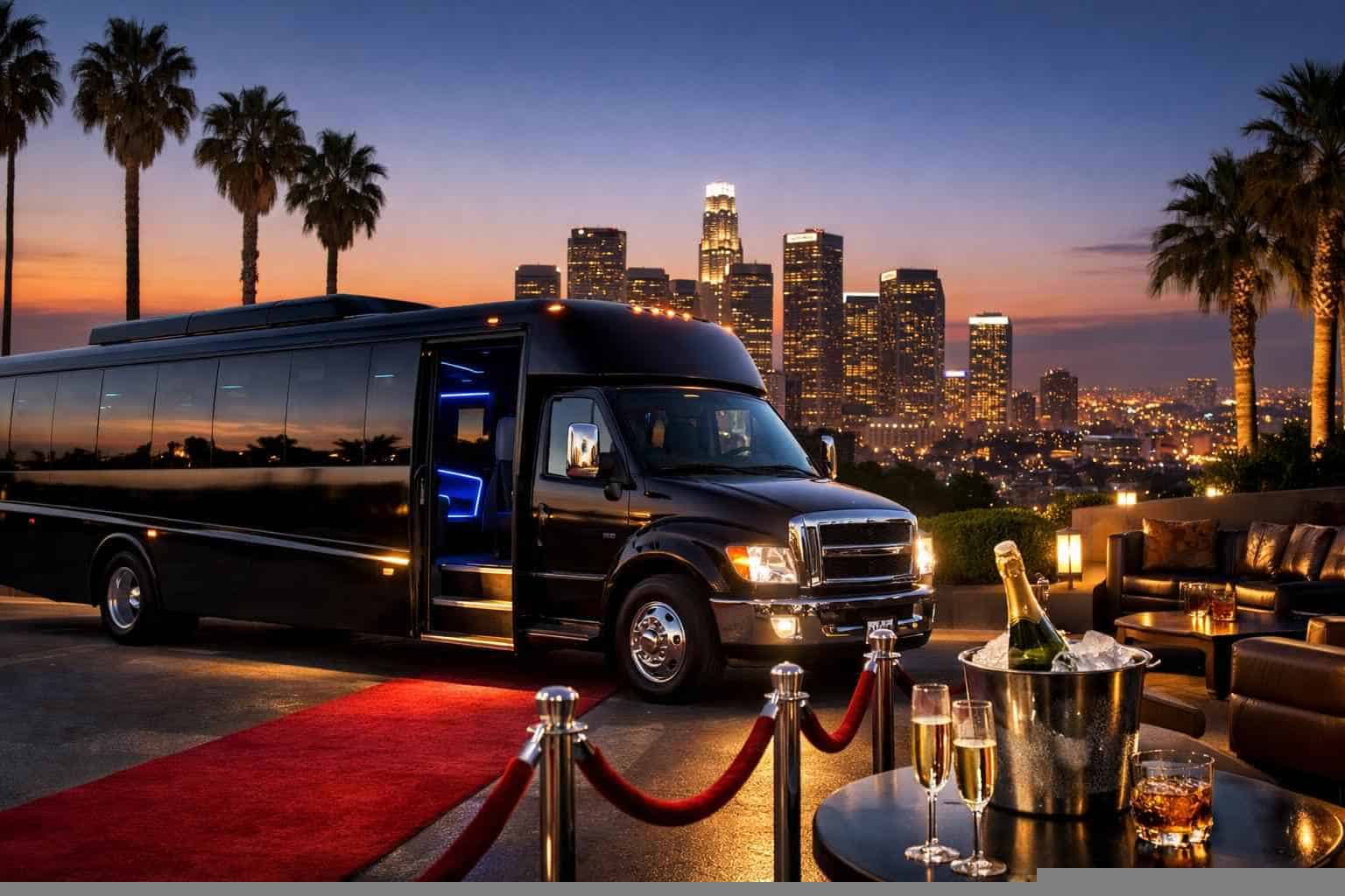 Limo Bus Rental Services in Los Angeles California