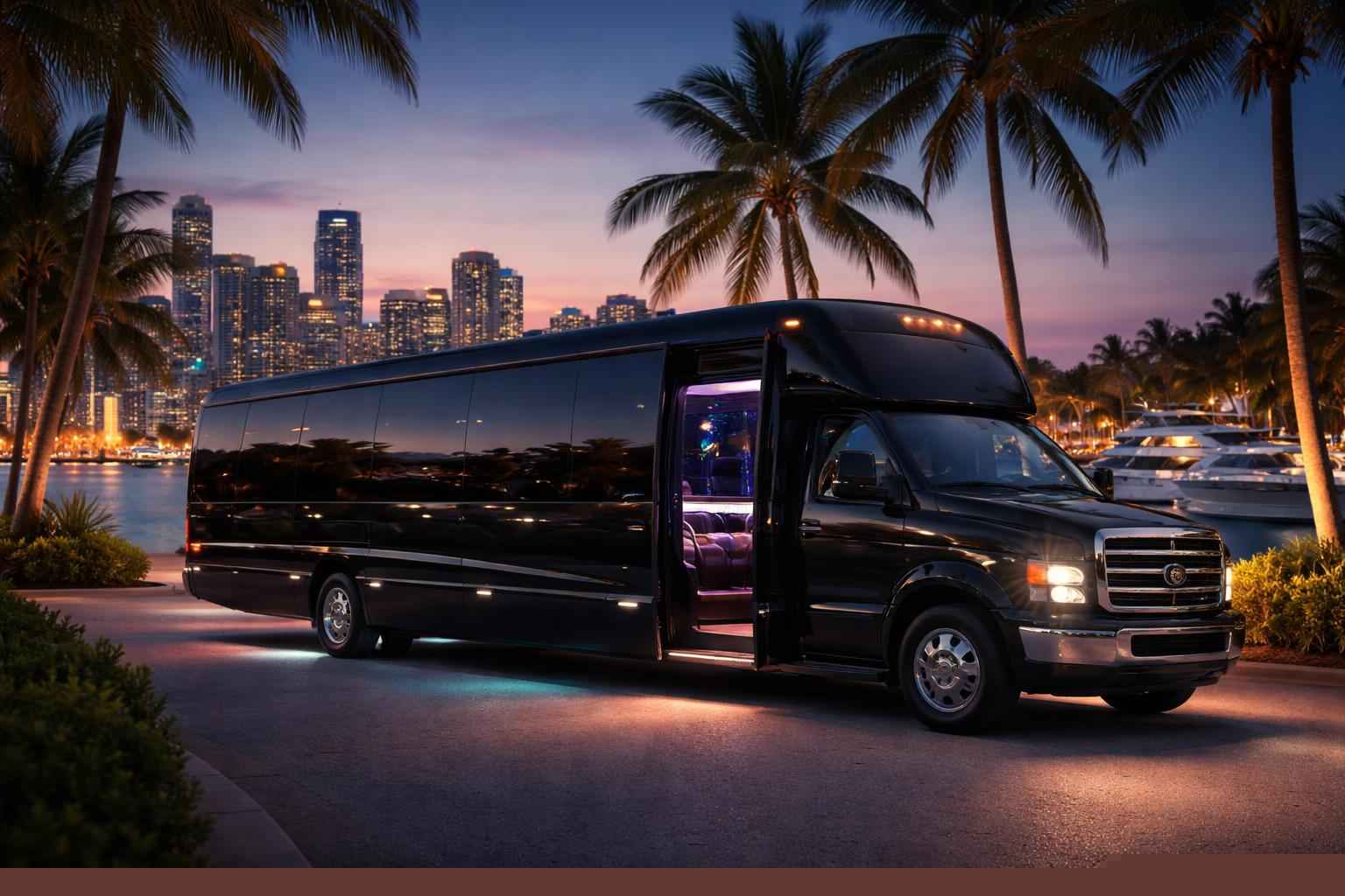 Limo Bus Rental Services in Miami Florida