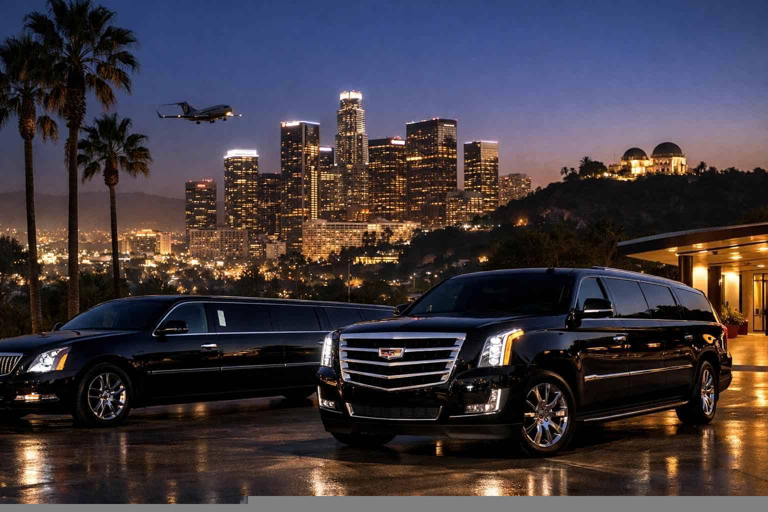 Los Angeles California Black Limos