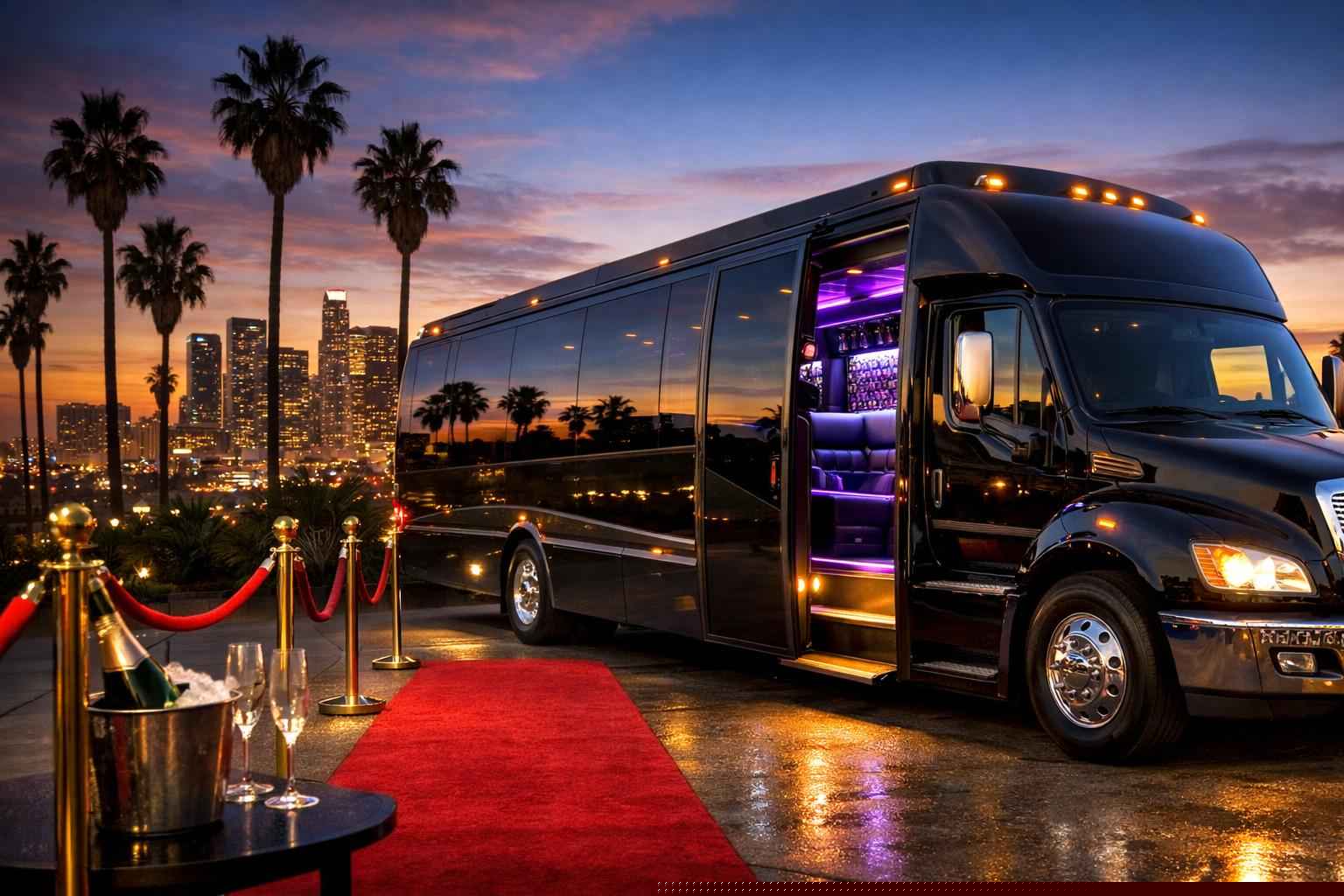 Los Angeles California Party Buses