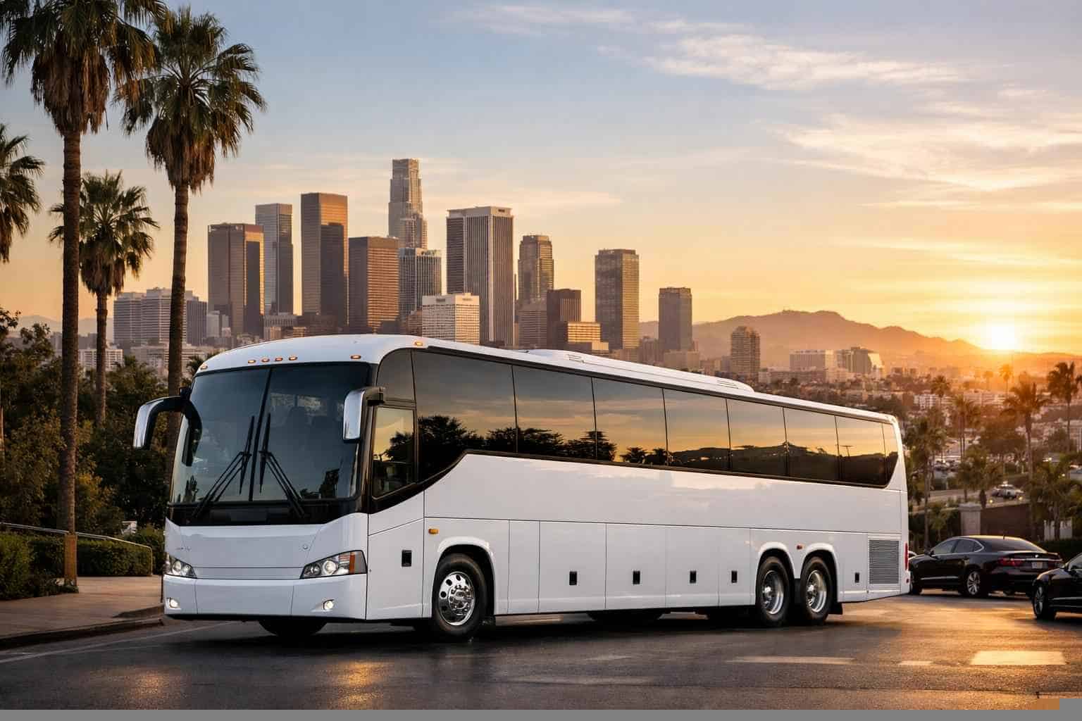 Los Angeles California White Bus Service