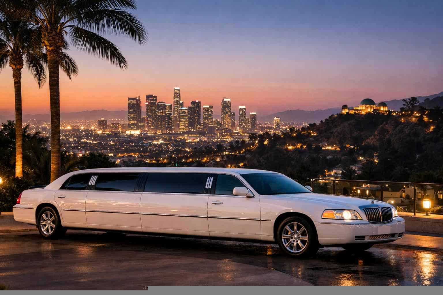 Los Angeles California White Limo Service