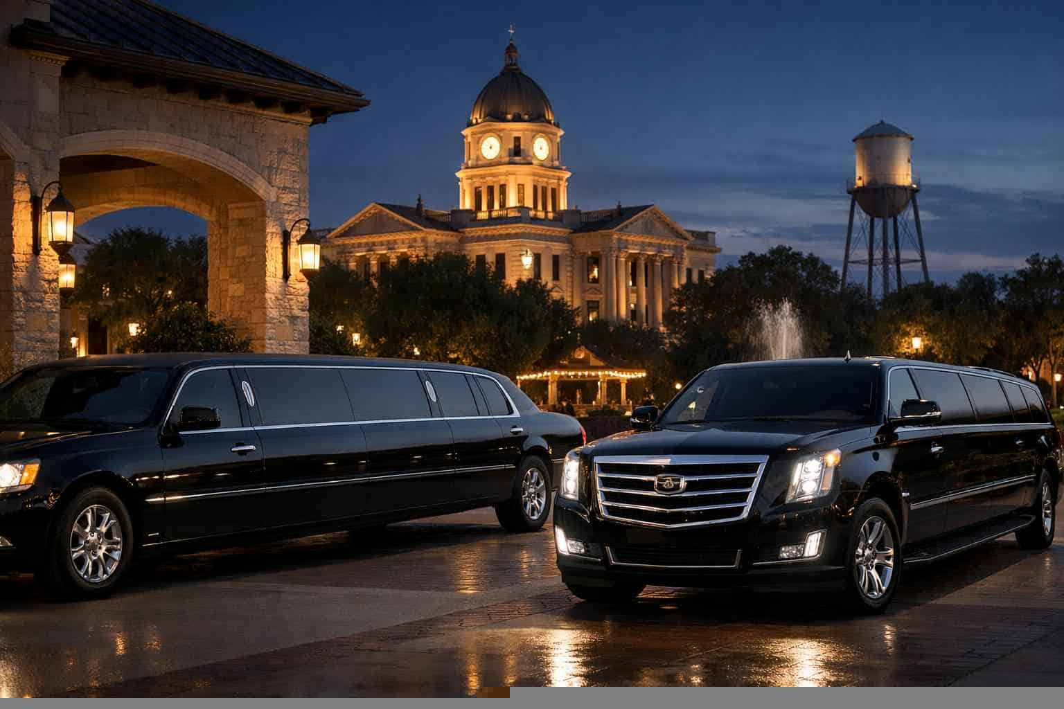 Luxury Black Limos With Driver In McKinney TX