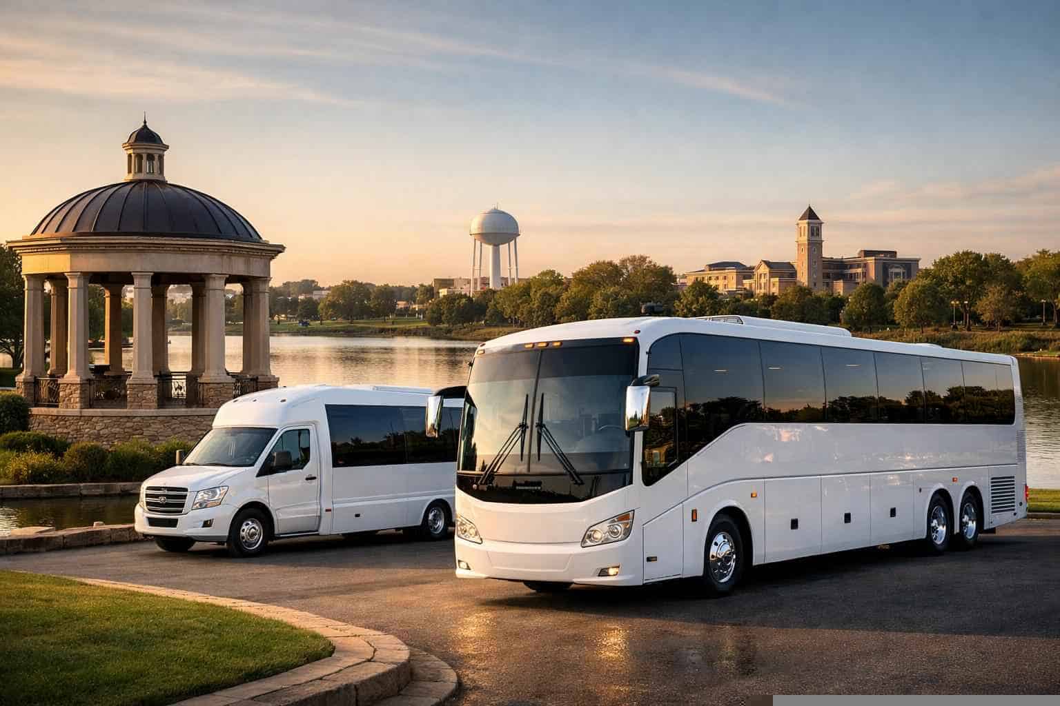 McKinney Texas White Buses