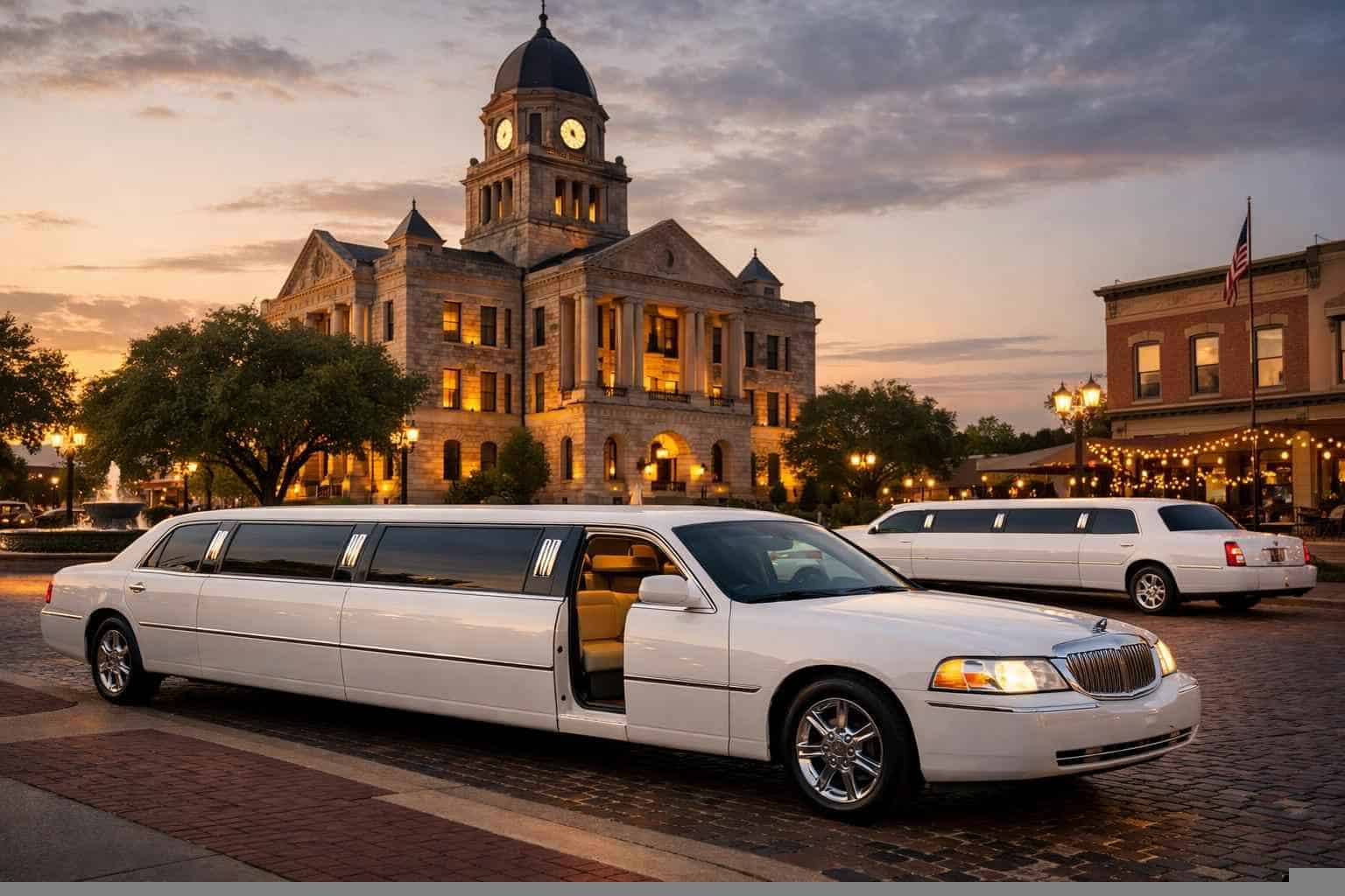 McKinney Texas White Limos