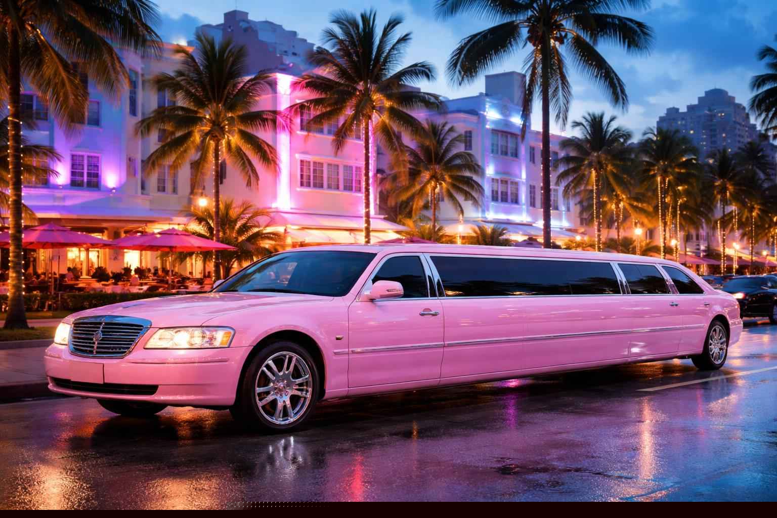 Miami Florida Pink Limos